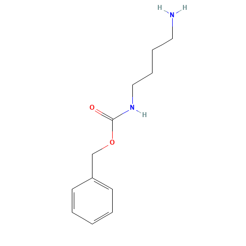 benzyl N-(4-aminobutyl)carbamate (CAS: 62146-62-7) - Chemical Structure and Molecular Formula 