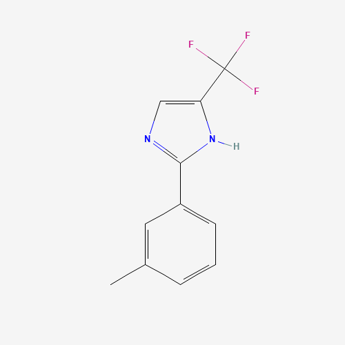 2-(3-methylphenyl)-5-(trifluoromethyl)-1H-imidazole (CAS: 33469-19-1) - Chemical Structure and Molecular Formula 