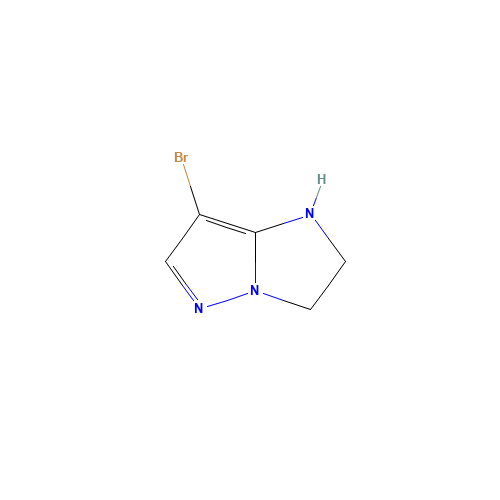 7-bromo-3,5-dihydro-2H-imidazo[1,2-b]pyrazole (CAS: 116248-33-0) - Chemical Structure and Molecular Formula 