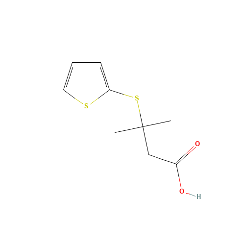 3-methyl-3-thiophen-2-ylsulfanylbutanoic acid (CAS: 111190-17-1) - Related Chemical Product