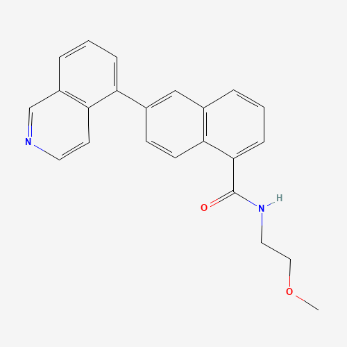 6-isoquinolin-5-yl-N-(2-methoxyethyl)naphthalene-1-carboxamide (CAS: 919363-04-5) - Related Chemical Product
