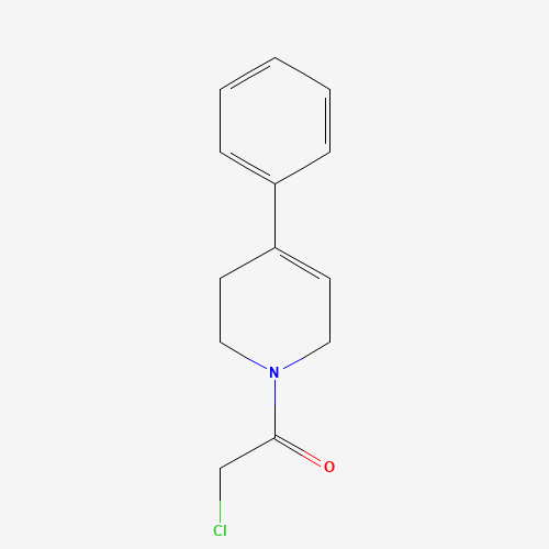 2-chloro-1-(4-phenyl-3,6-dihydro-2H-pyridin-1-yl)ethanone (CAS: 194669-37-9) - Chemical Structure and Molecular Formula 