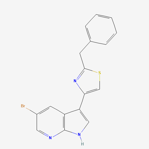 2-benzyl-4-(5-bromo-1H-pyrrolo[2,3-b]pyridin-3-yl)-1,3-thiazole (CAS: 1379670-78-6) - Related Chemical Product