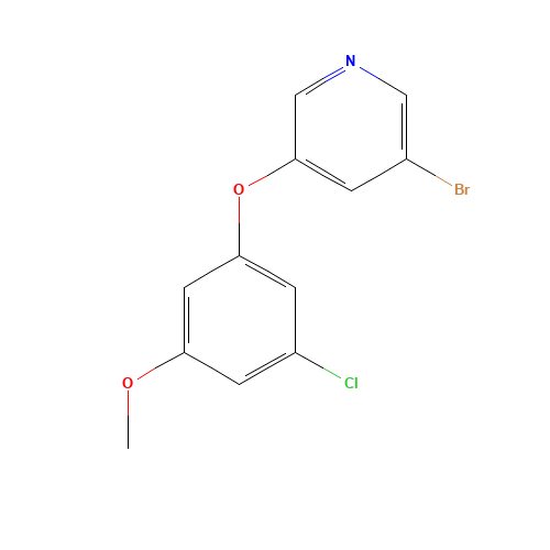 3-bromo-5-(3-chloro-5-methoxyphenoxy)pyridine (CAS: 920036-20-0) - Related Chemical Product