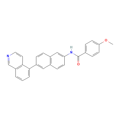 N-(6-isoquinolin-5-ylnaphthalen-2-yl)-4-methoxybenzamide (CAS: 919362-86-0) - Related Chemical Product