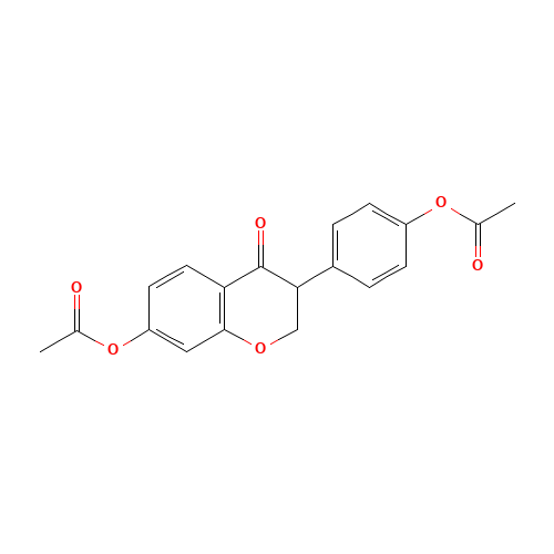 [4-(7-acetyloxy-4-oxo-2,3-dihydrochromen-3-yl)phenyl] acetate (CAS: 81267-11-0) - Related Chemical Product