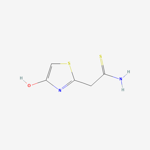2-(4-hydroxy-1,3-thiazol-2-yl)ethanethioamide (CAS: 126106-46-5) - Chemical Structure and Molecular Formula 