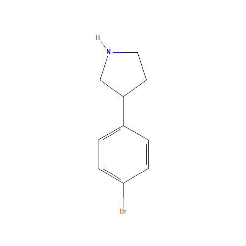 3-(4-bromophenyl)pyrrolidine (CAS: 328546-98-1) - Chemical Structure and Molecular Formula 