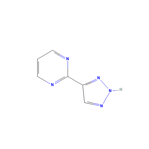 2-(2H-triazol-4-yl)pyrimidine (CAS: 512197-78-3) - Chemical Structure and Molecular Formula 