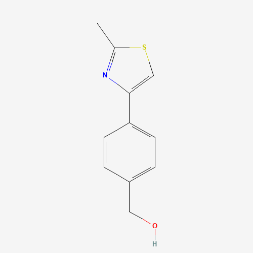 [4-(2-methyl-1,3-thiazol-4-yl)phenyl]methanol (CAS: 857283-96-6) - Chemical Structure and Molecular Formula 
