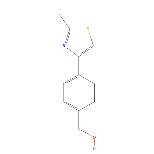 [4-(2-methyl-1,3-thiazol-4-yl)phenyl]methanol (CAS: 857283-96-6) - Related Chemical Product