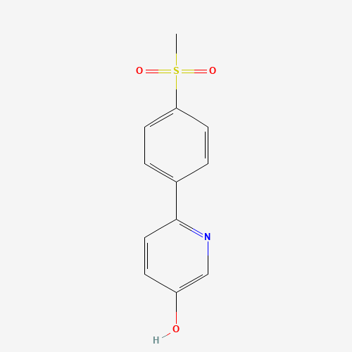 6-(4-methylsulfonylphenyl)pyridin-3-ol (CAS: 1032825-20-9) - Chemical Structure and Molecular Formula 