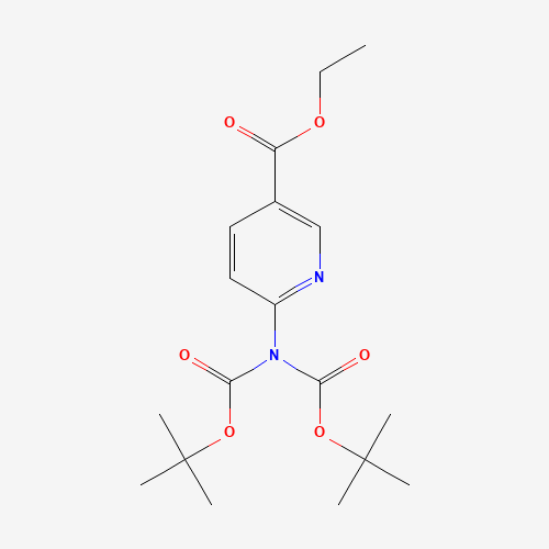 ethyl 6-[bis[(2-methylpropan-2-yl)oxycarbonyl]amino]pyridine-3-carboxylate (CAS: 1089330-72-2) - Related Chemical Product