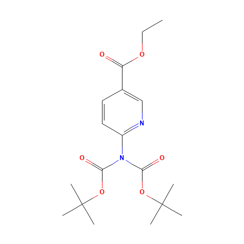 ethyl 6-[bis[(2-methylpropan-2-yl)oxycarbonyl]amino]pyridine-3-carboxylate (CAS: 1089330-72-2) - Related Chemical Product