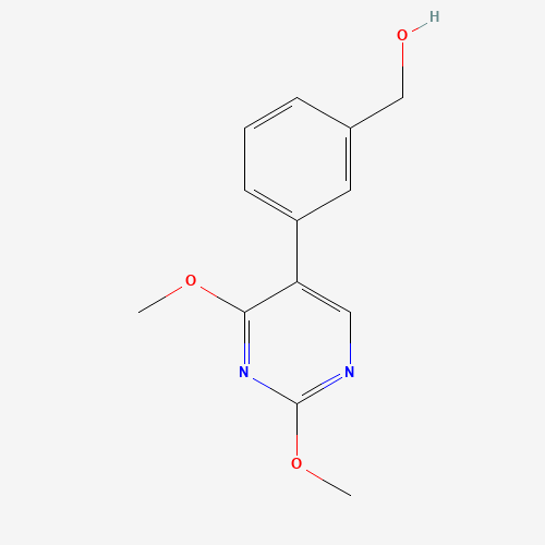 [3-(2,4-dimethoxypyrimidin-5-yl)phenyl]methanol (CAS: 1125432-35-0) - Chemical Structure and Molecular Formula 
