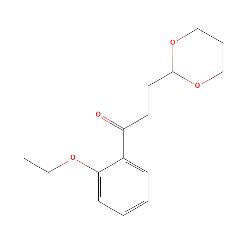 3-(1,3-dioxan-2-yl)-1-(2-ethoxyphenyl)propan-1-one (CAS: 884504-33-0) - Related Chemical Product