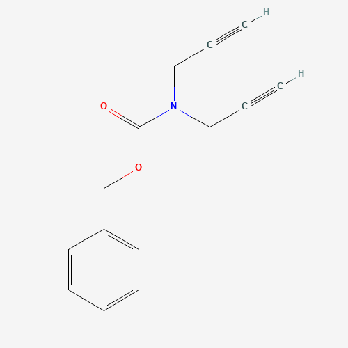 benzyl N,N-bis(prop-2-ynyl)carbamate (CAS: 120942-75-8) - Chemical Structure and Molecular Formula 