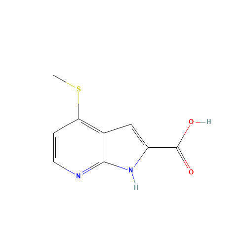 4-methylsulfanyl-1H-pyrrolo[2,3-b]pyridine-2-carboxylic acid (CAS: 1256833-38-1) - Related Chemical Product
