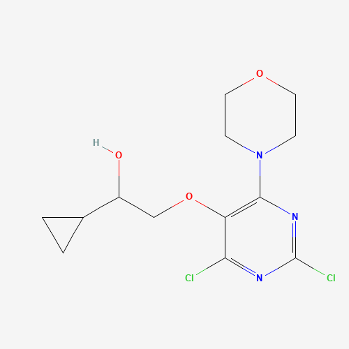 1-cyclopropyl-2-(2,4-dichloro-6-morpholin-4-ylpyrimidin-5-yl)oxyethanol (CAS: 1572048-71-5) - Related Chemical Product