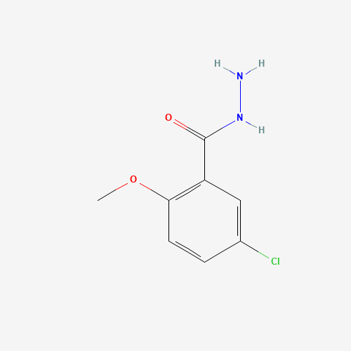 5-chloro-2-methoxybenzohydrazide (CAS: 33977-11-6) - Chemical Structure and Molecular Formula 