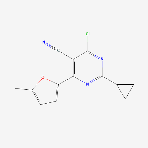 4-chloro-2-cyclopropyl-6-(5-methylfuran-2-yl)pyrimidine-5-carbonitrile (CAS: 1190976-92-1) - Related Chemical Product
