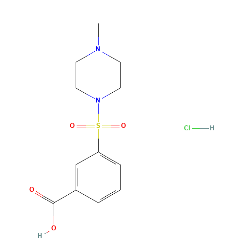 3-(4-methylpiperazin-1-yl)sulfonylbenzoic acid;hydrochloride (CAS: 862088-87-7) - Related Chemical Product