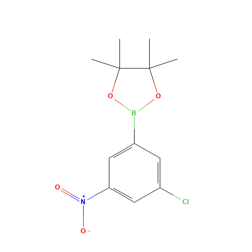 2-(3-chloro-5-nitrophenyl)-4,4,5,5-tetramethyl-1,3,2-dioxaborolane (CAS: 1228946-87-9) - Related Chemical Product