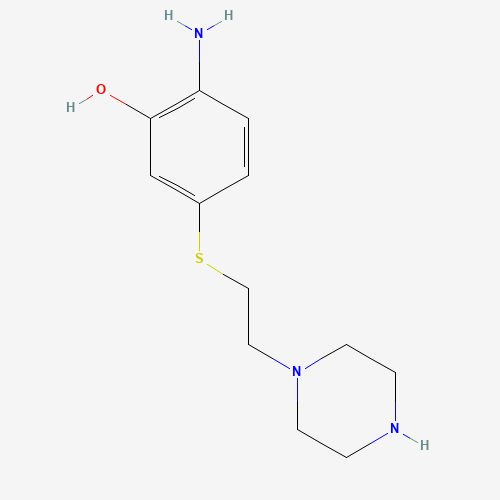 2-amino-5-(2-piperazin-1-ylethylsulfanyl)phenol (CAS: 1291106-95-0) - Related Chemical Product