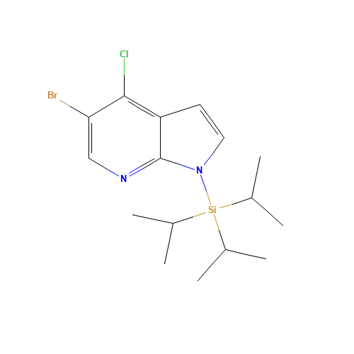 (5-bromo-4-chloropyrrolo[2,3-b]pyridin-1-yl)-tri(propan-2-yl)silane (CAS: 685513-96-6) - Related Chemical Product
