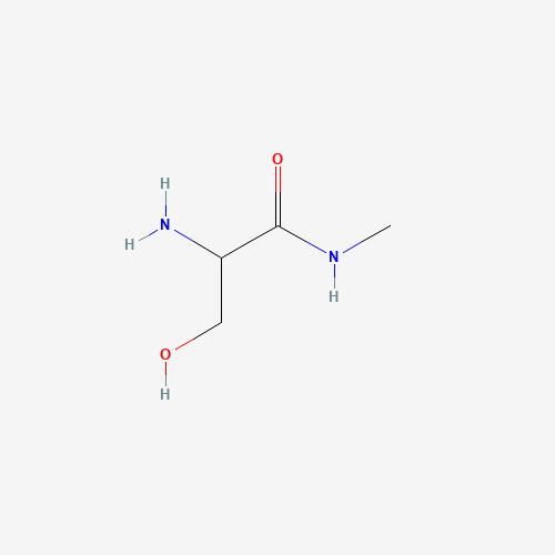 2-amino-3-hydroxy-N-methylpropanamide (CAS: 57645-10-0) - Chemical Structure and Molecular Formula 