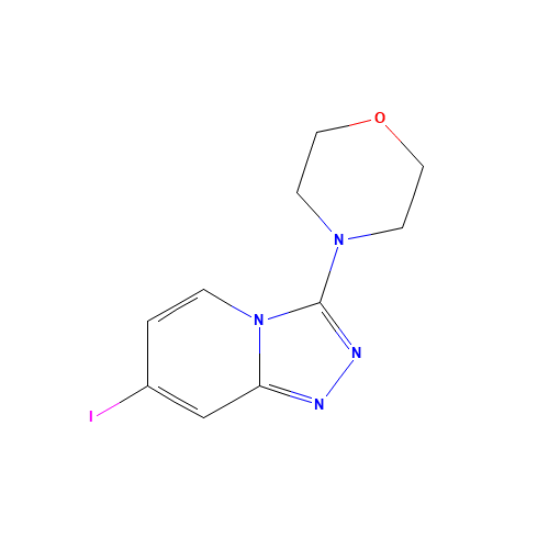 4-(7-iodo-[1,2,4]triazolo[4,3-a]pyridin-3-yl)morpholine (CAS: 1057393-59-5) - Chemical Structure and Molecular Formula 