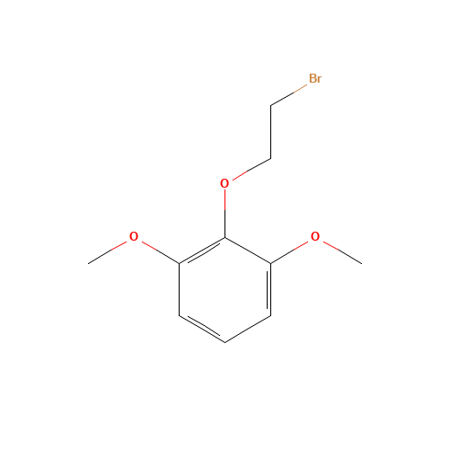 2-(2-bromoethoxy)-1,3-dimethoxybenzene (CAS: 59825-50-2) - Chemical Structure and Molecular Formula 
