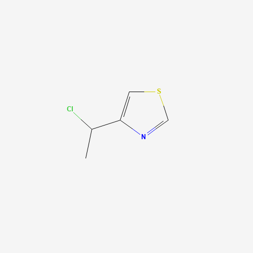 4-(1-chloroethyl)-1,3-thiazole (CAS: 3364-77-0) - Chemical Structure and Molecular Formula 