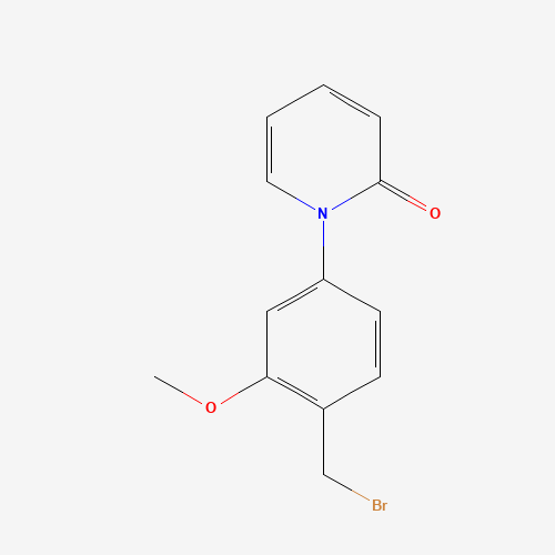 1-[4-(bromomethyl)-3-methoxyphenyl]pyridin-2-one (CAS: 1431735-21-5) - Related Chemical Product