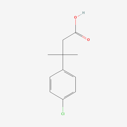 3-(4-chlorophenyl)-3-methylbutanoic acid (CAS: 42288-16-4) - Chemical Structure and Molecular Formula 