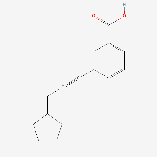 3-(3-cyclopentylprop-1-ynyl)benzoic acid (CAS: 884001-23-4) - Related Chemical Product