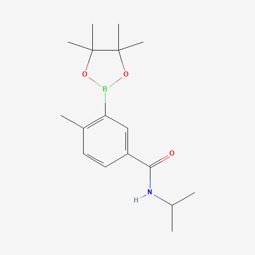4-methyl-N-propan-2-yl-3-(4,4,5,5-tetramethyl-1,3,2-dioxaborolan-2-yl)benzamide (CAS: 1019918-74-1) - Related Chemical Product