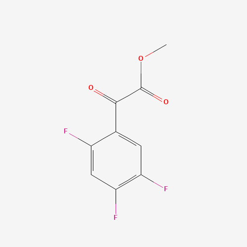 methyl 2-oxo-2-(2,4,5-trifluorophenyl)acetate (CAS: 1402738-45-7) - Chemical Structure and Molecular Formula 