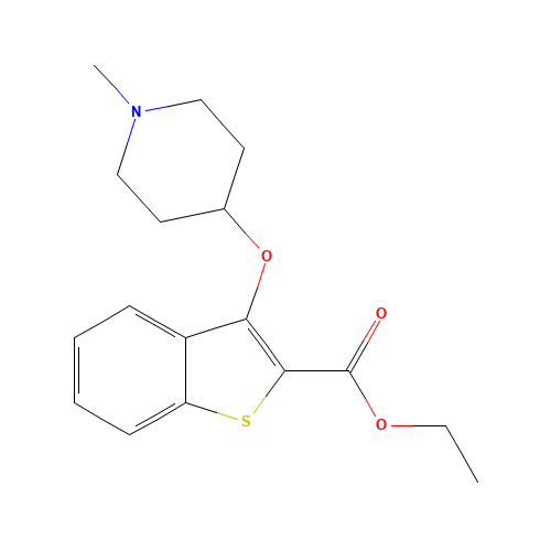 ethyl 3-(1-methylpiperidin-4-yl)oxy-1-benzothiophene-2-carboxylate (CAS: 1443208-03-4) - Related Chemical Product