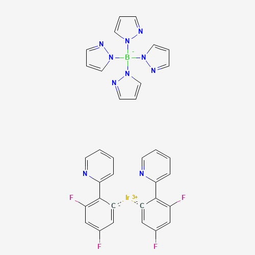 2-(2,4-difluorobenzene-6-id-1-yl)pyridine;iridium(3+);tetra(pyrazol-1-yl)boranuide (CAS: 664374-03-2) - Related Chemical Product