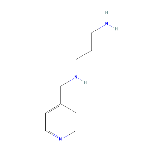 N'-(pyridin-4-ylmethyl)propane-1,3-diamine (CAS: 89151-14-4) - Chemical Structure and Molecular Formula 
