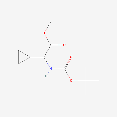 methyl 2-cyclopropyl-2-[(2-methylpropan-2-yl)oxycarbonylamino]acetate (CAS: 638207-62-2) - Related Chemical Product