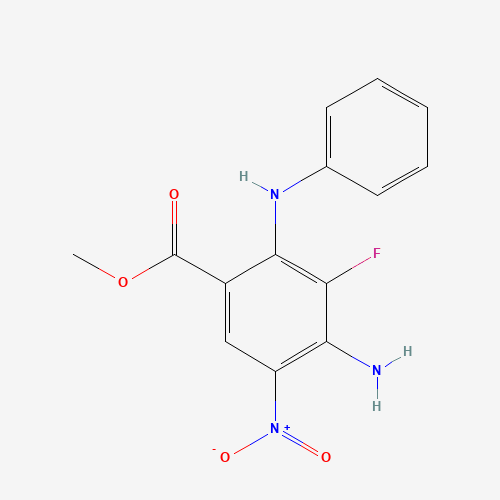 methyl 4-amino-2-anilino-3-fluoro-5-nitrobenzoate (CAS: 606093-58-7) - Related Chemical Product