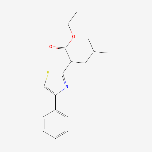 ethyl 4-methyl-2-(4-phenyl-1,3-thiazol-2-yl)pentanoate (CAS: 1426692-41-2) - Related Chemical Product