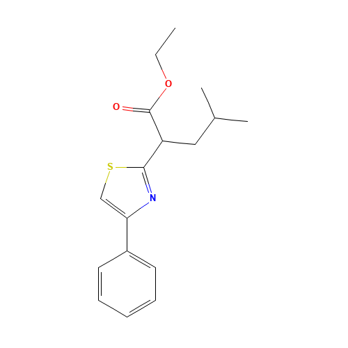 ethyl 4-methyl-2-(4-phenyl-1,3-thiazol-2-yl)pentanoate (CAS: 1426692-41-2) - Related Chemical Product