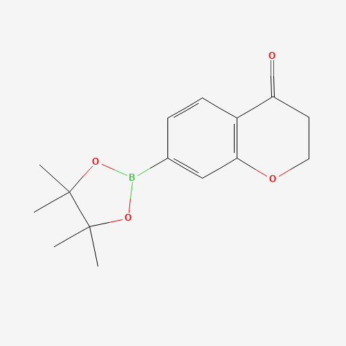 7-(4,4,5,5-tetramethyl-1,3,2-dioxaborolan-2-yl)-2,3-dihydrochromen-4-one (CAS: 1467058-04-3) - Related Chemical Product