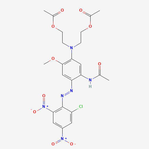 2-[5-acetamido-N-(2-acetyloxyethyl)-4-[(2-chloro-4,6-dinitrophenyl)diazenyl]-2-methoxyanilino]ethyl acetate (CAS: 3618-73-3) - Related Chemical Product