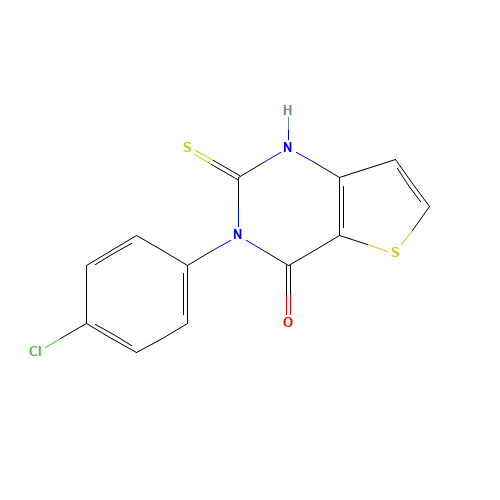 3-(4-chlorophenyl)-2-sulfanylidene-1H-thieno[3,2-d]pyrimidin-4-one (CAS: 468096-46-0) - Related Chemical Product