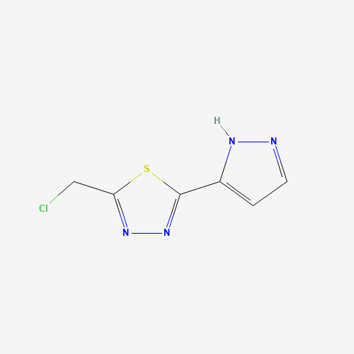 2-(chloromethyl)-5-(1H-pyrazol-5-yl)-1,3,4-thiadiazole (CAS: 1254577-44-0) - Related Chemical Product