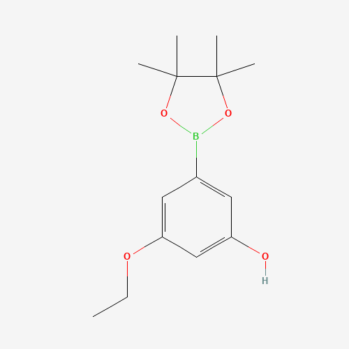 3-ethoxy-5-(4,4,5,5-tetramethyl-1,3,2-dioxaborolan-2-yl)phenol (CAS: 1235566-06-9) - Related Chemical Product